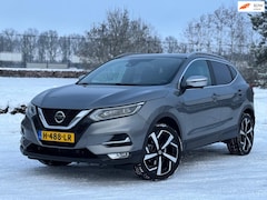 Nissan Qashqai - 1.2 AUTOMAAT Tekna +, panoramadak, trekhaak, 360 graden camera, luxe lederen interieur, 19