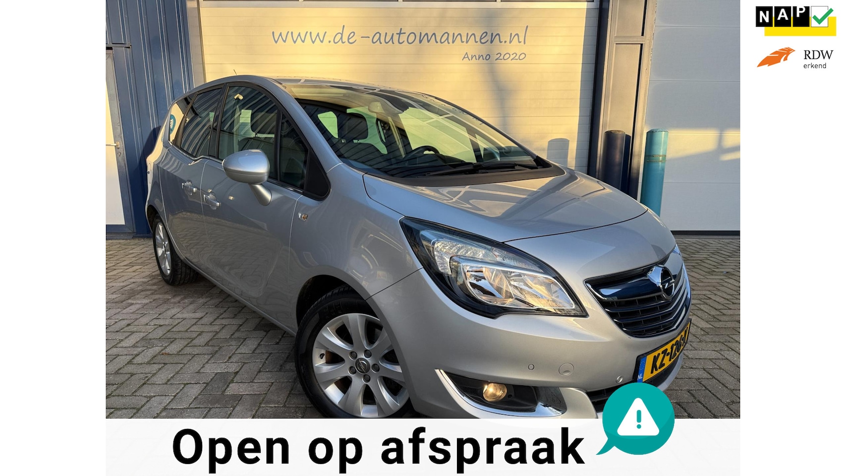 Opel Meriva - 1.4 Turbo 120pk Blitz / ECC / NAVI / CRUISE / PDC / 53.827km! - AutoWereld.nl