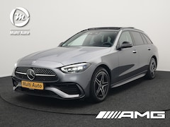 Mercedes-Benz C-klasse Estate - 300 e AMG Night Plug In Hybrid 320pk Dealer O.H. NIEUW MODEL PHEV | Panodak | Trekhaak af