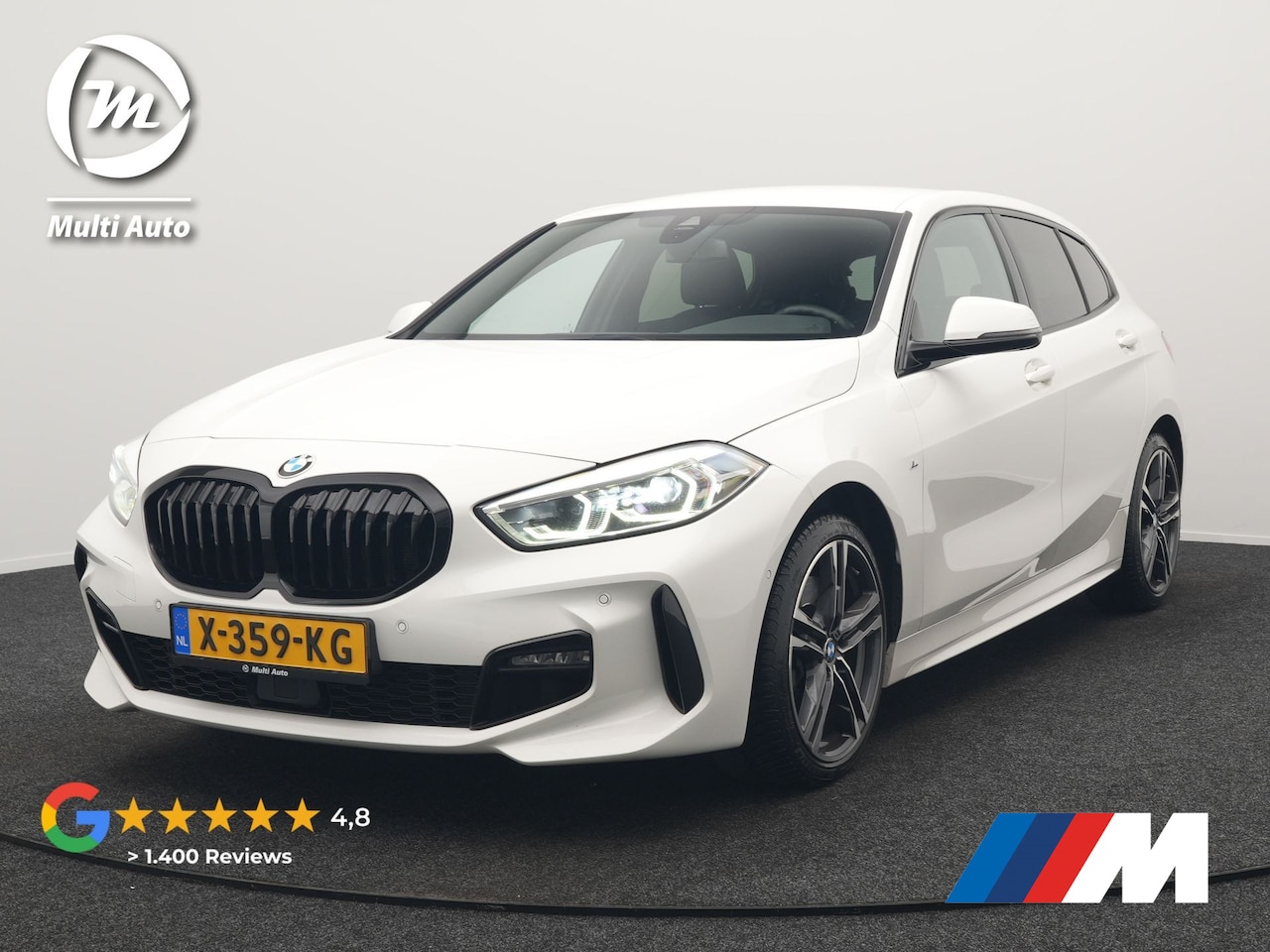 BMW 1-serie - 120i M-Sport 179pk Dealer O.H. | Adaptive Cruise | Camera | LED Koplampen | Virtual | Appl - AutoWereld.nl