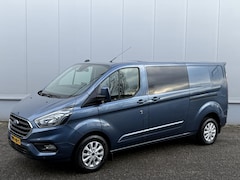 Ford Transit Custom - 320 2.0 TDCI L2H1 Limited DC Dubbel Cabine Lang 170 PK Navi Camera DAB Dodehoek Rijstrook