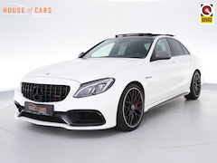 Mercedes-Benz C-klasse - C63S AMG 510pk |carbon exterieur|pano|schaalstoelen|Burmester|memory|HUD|camera|elek. acht