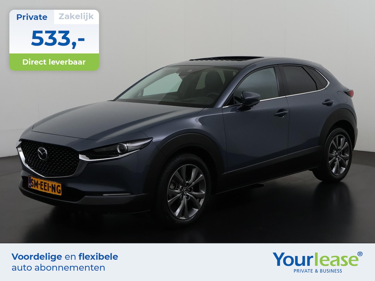 Mazda CX-30 - 2.0 e-SkyActiv-X M Hybrid AWD Luxury | All-in 533,- Private Lease | Direct uit voorraad - AutoWereld.nl