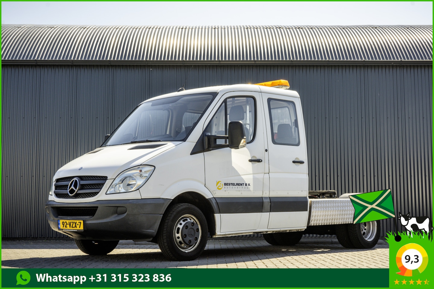 Mercedes-Benz Sprinter - 518 CDI 3.0 180PK | Be-Trekker 8.7T | TG: 6690 KG | Cruise | Airco | 6-Persoons - AutoWereld.nl