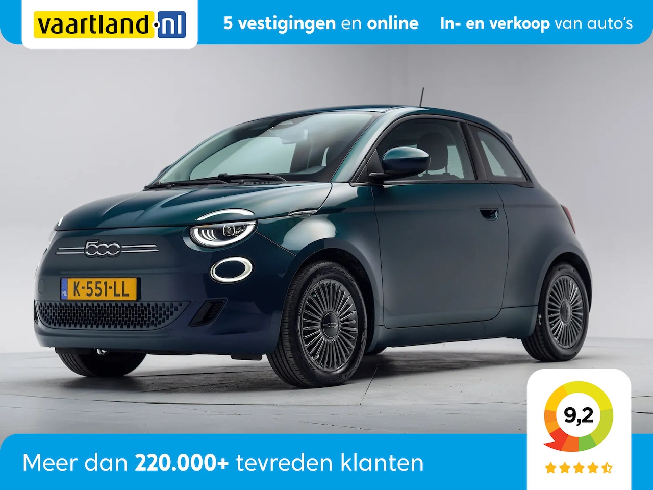 Fiat 500 - Icon 42kWh 3 fase [ Navi Stoelverwarming Climate Camera ] - AutoWereld.nl
