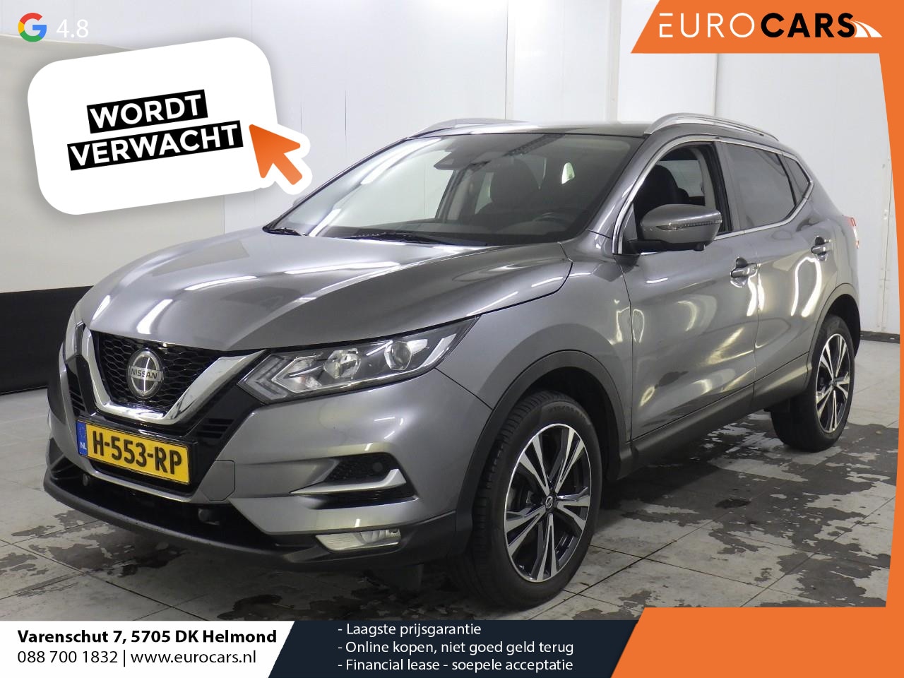 Nissan Qashqai - 1.3 DIG-T N-Connecta Panorama dak PDC VA+ 360 Camera Airco Climatronic Full LED Navi Carpl - AutoWereld.nl
