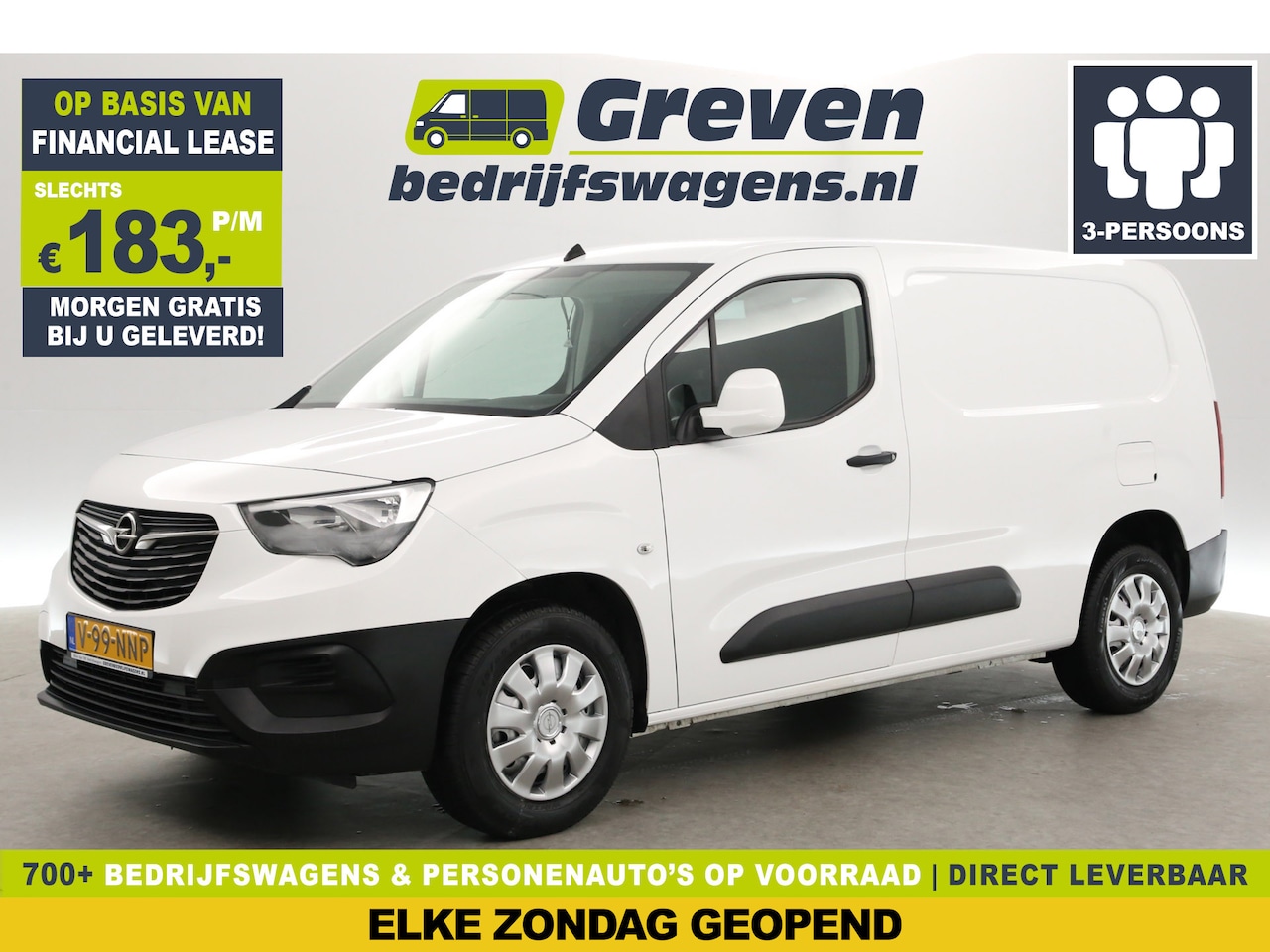 Opel Combo - 1.5D 102PK L2 | 3-Zits | Airco | Cruise | Parkeersens. | Elektrpakket - AutoWereld.nl