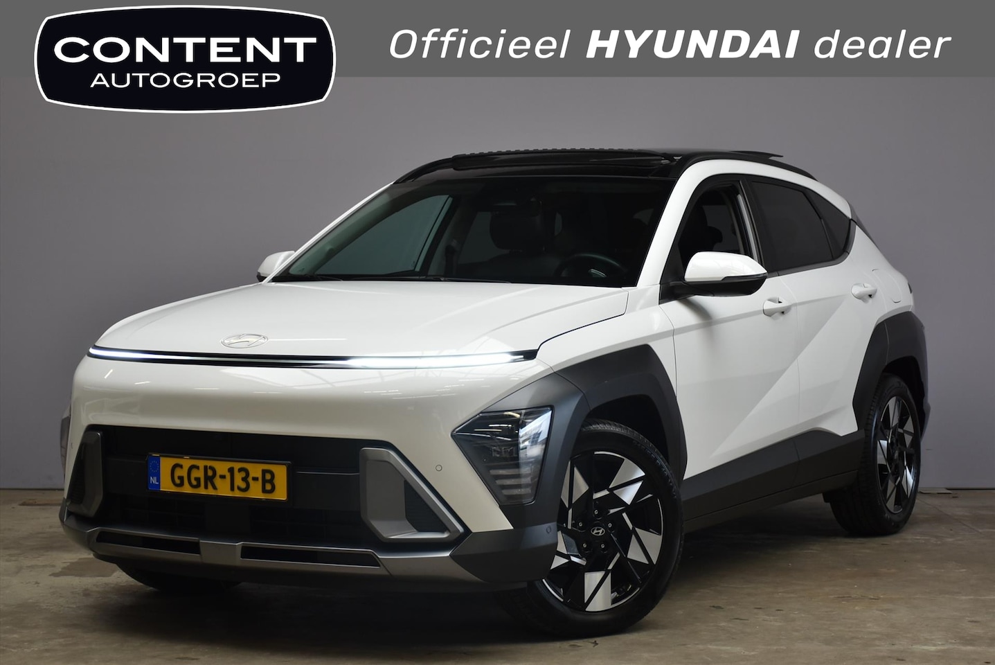 Hyundai Kona - 1.6i Hybride Automaat Premium Sky I Schuifdak - AutoWereld.nl