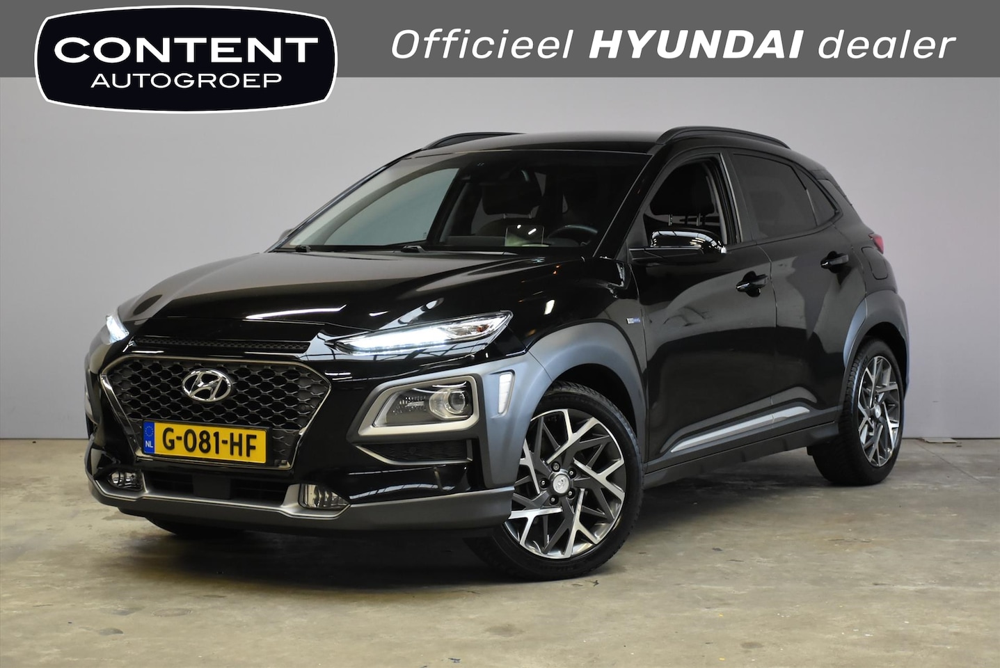 Hyundai Kona - 1.6 Hybride Aut. Premium I Leder I Trekhaak - AutoWereld.nl