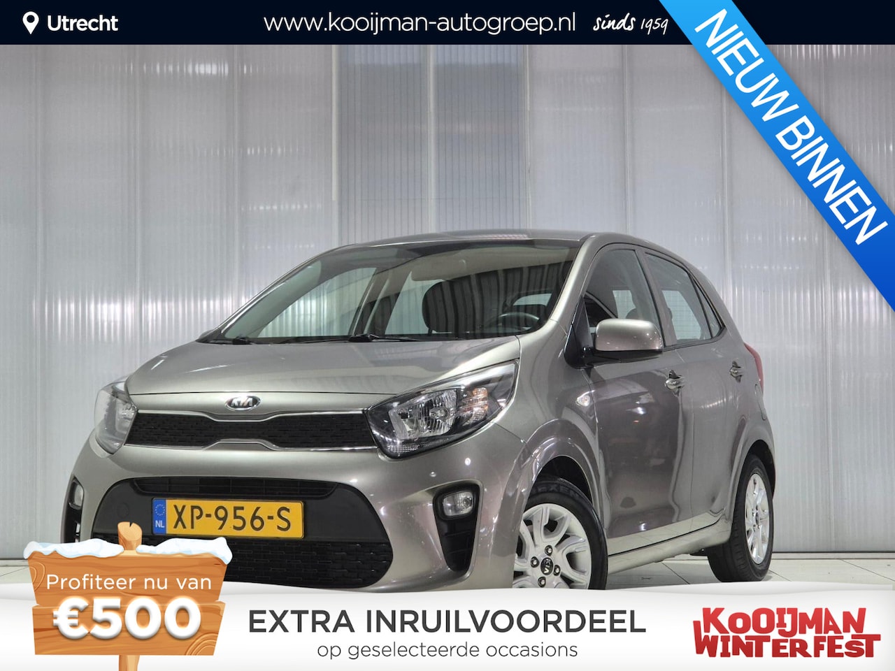 Kia Picanto - 1.0 CVVT ComfortPlusLine Navigator 1.0 CVVT ComfortPlusLine Navigator , Apple Carplay/Android Auto, Navigatie, camera. - AutoWereld.nl