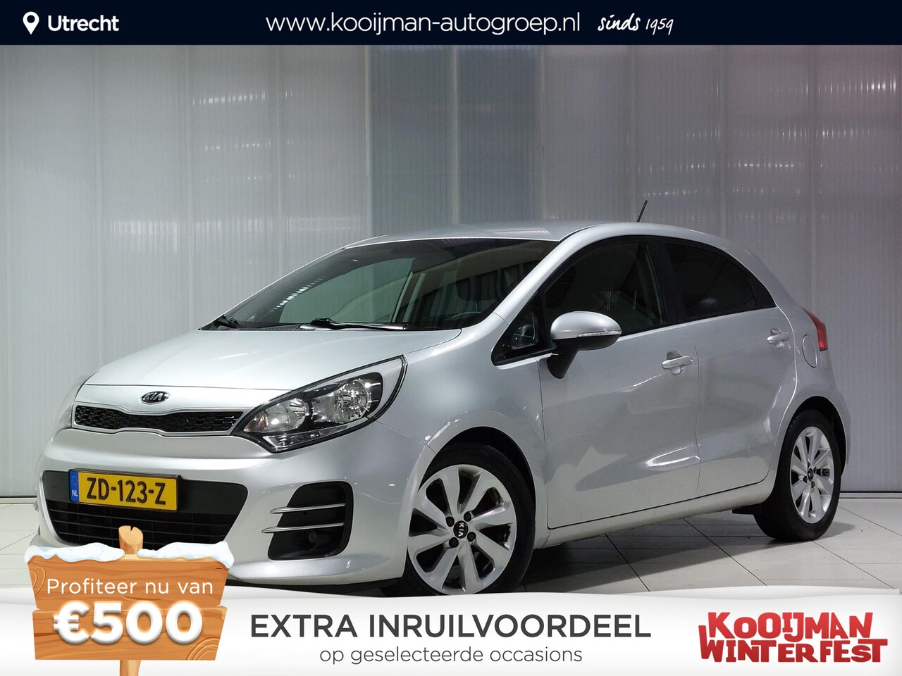 Kia Rio - 1.2 CVVT DynamicLine LM velgen , stoelverwarming, dealer auto ! - AutoWereld.nl