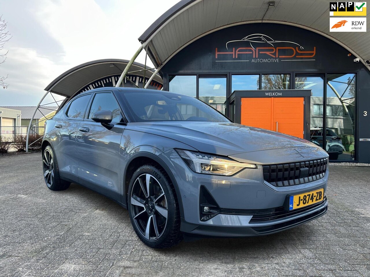 Polestar 2 - Long Range Dual Motor Launch Edition 78kWh 93% SOH Pano AWD Thunder Grey NL-Auto 1e EIG Ri - AutoWereld.nl