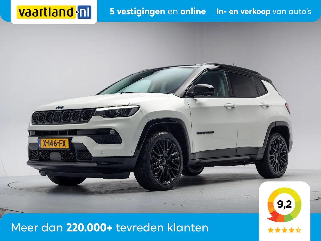 Jeep Compass - 4xe 240 Plug-in Hybrid Electric S [ LED Navi Leder 360°cam ] - AutoWereld.nl