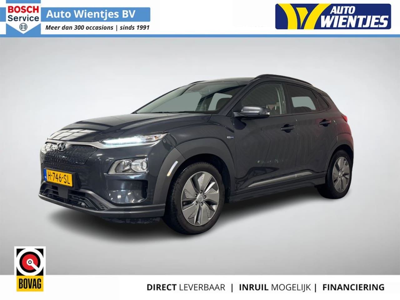 Hyundai Kona Electric - EV Fashion 64kWh 3-Fase | SoH 100% | Navi | Camera | Half Leer - AutoWereld.nl