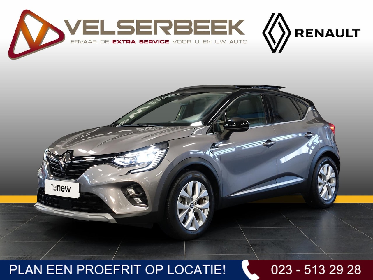 Renault Captur - 1.6 E-Tech Hybrid 145 Intens*Leer/Open Dak/Camera* - AutoWereld.nl