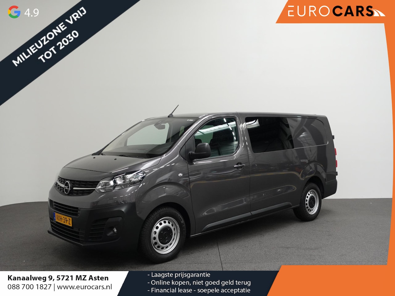 Opel Vivaro - 1.5 CDTI L3H1 Edition Dubbele Cabine 144PK Automaat Airco Navigatie Bluetooth Trekhaak - AutoWereld.nl