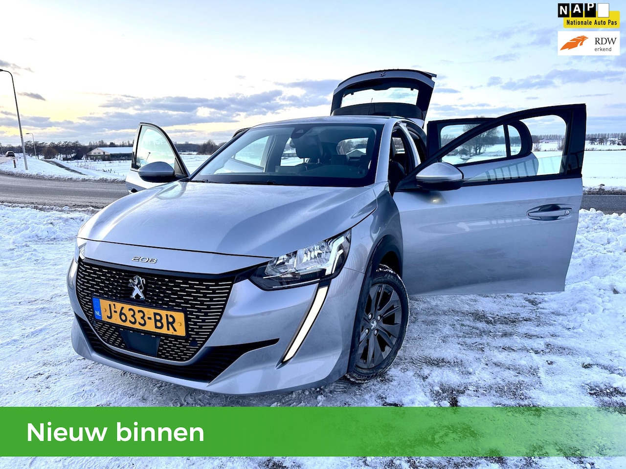 Peugeot e-208 - EV Allure 100% Elektrisch NAP Automaat, Leder, Airco.. - AutoWereld.nl