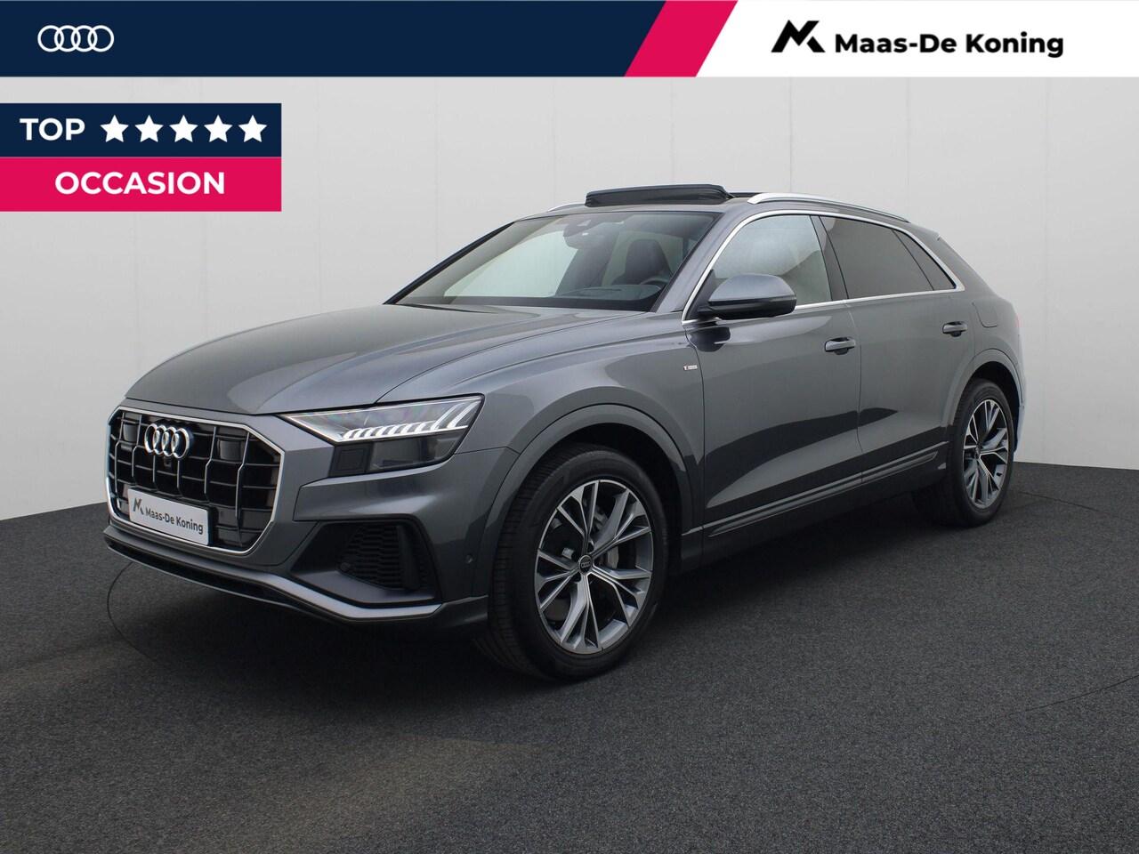 Audi Q8 - 55 TFSIe 280kW/381PK quattro S Line · Panoramadak · Luchtvering · Head up display · Trekha - AutoWereld.nl