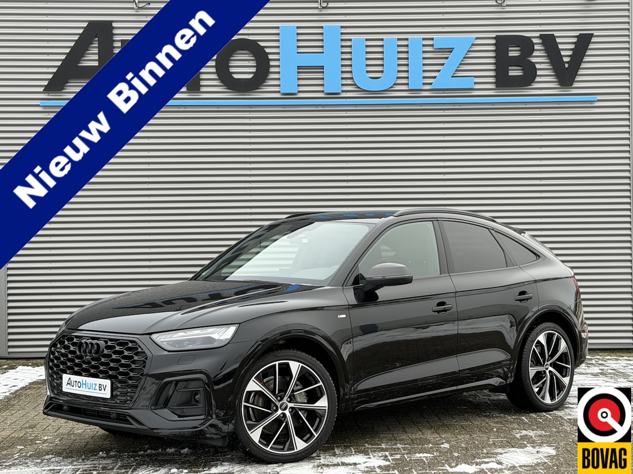 Audi Q5 Sportback - 40 TFSI 204 PK S-Line Luchtvering Lederen interieur Trekhaak ACC Matrix Led Keyless Entry - AutoWereld.nl