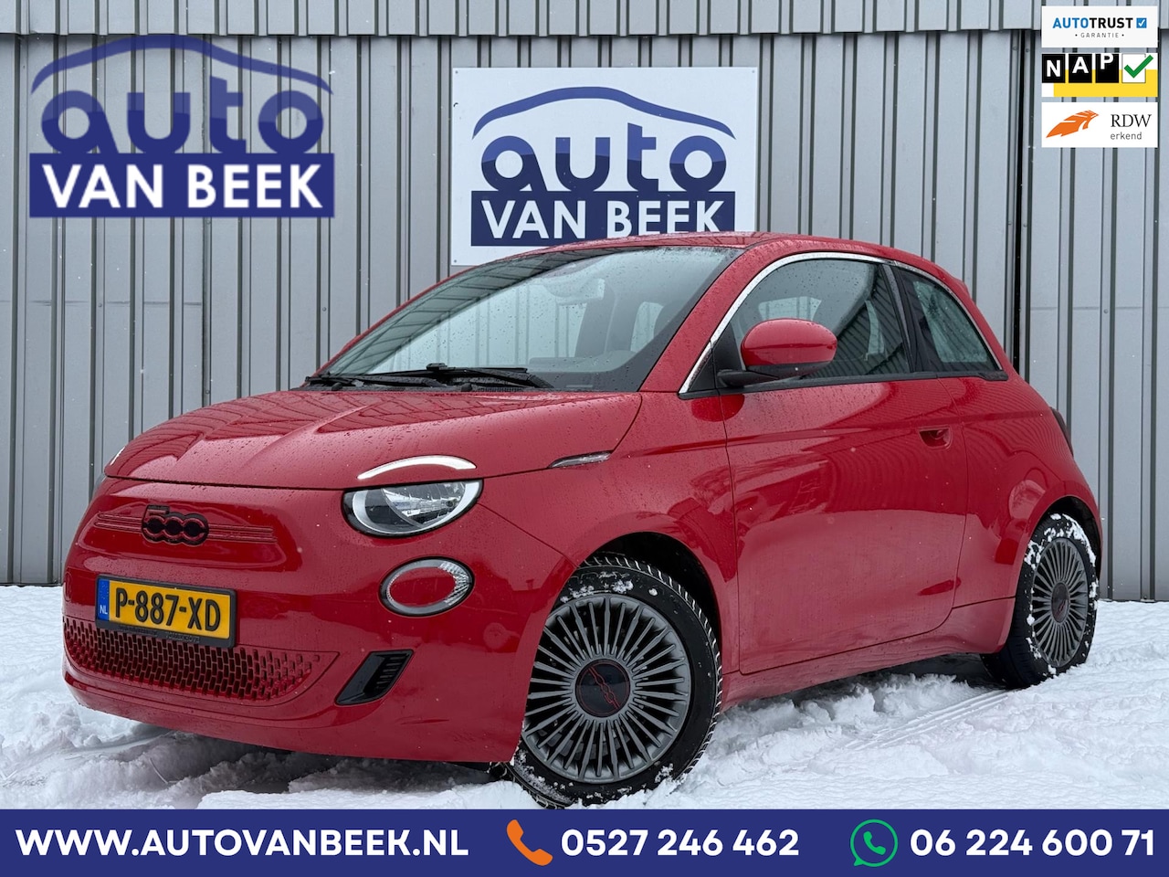 Fiat 500 - RED 42 kWh|Carplay/Android|Snelladen - AutoWereld.nl