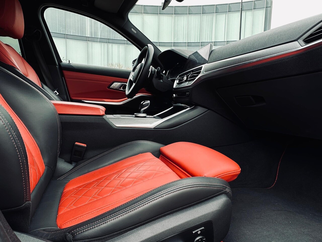 BMW 3-serie Touring - M340i xDrive High Executive HK Memory Laserlicht Leer Fionarot - AutoWereld.nl