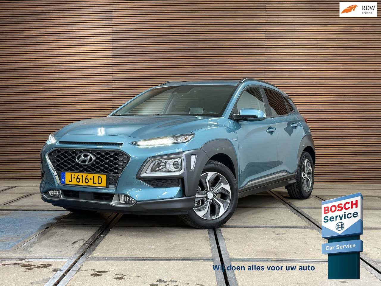 Hyundai Kona - 1.6 GDI HEV Fashion Sky Automaat | Schuif/kanteldak | Carplay | Camera | HUD | Keyless - AutoWereld.nl