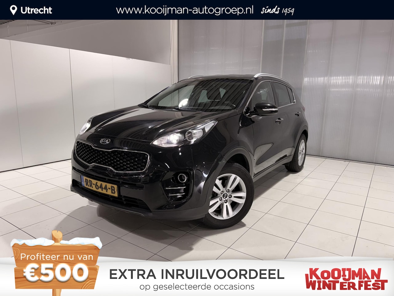 Kia Sportage - 1.6 GDI DynamicLine Stoel verwarming, lederen interieur, Navigatie. - AutoWereld.nl