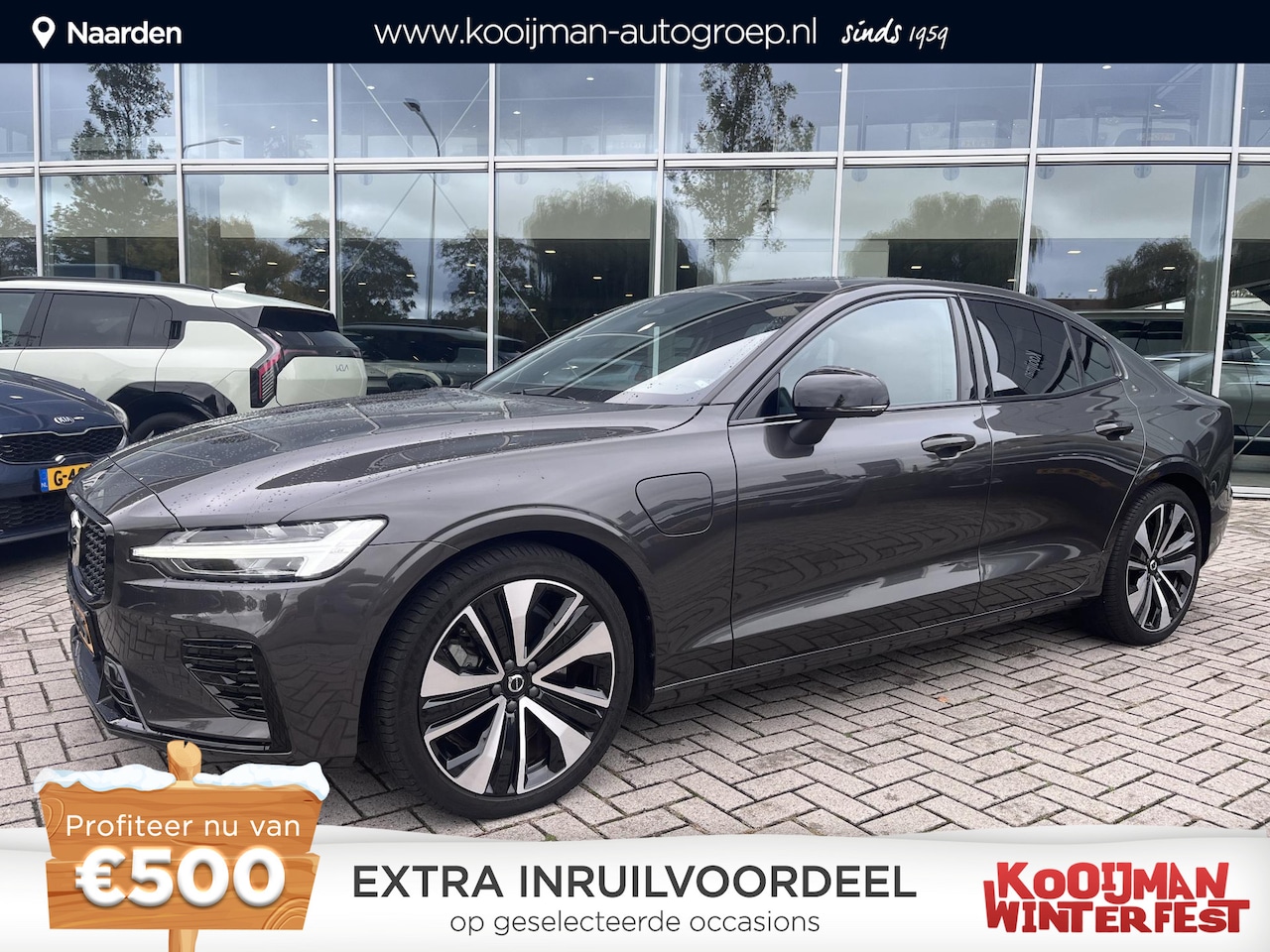 Volvo S60 - 2.0 Recharge T6 AWD Plus Dark NL-AUTO | Harman|&Kardon | Schuif-/kanteldak | Stoel-& stuur - AutoWereld.nl