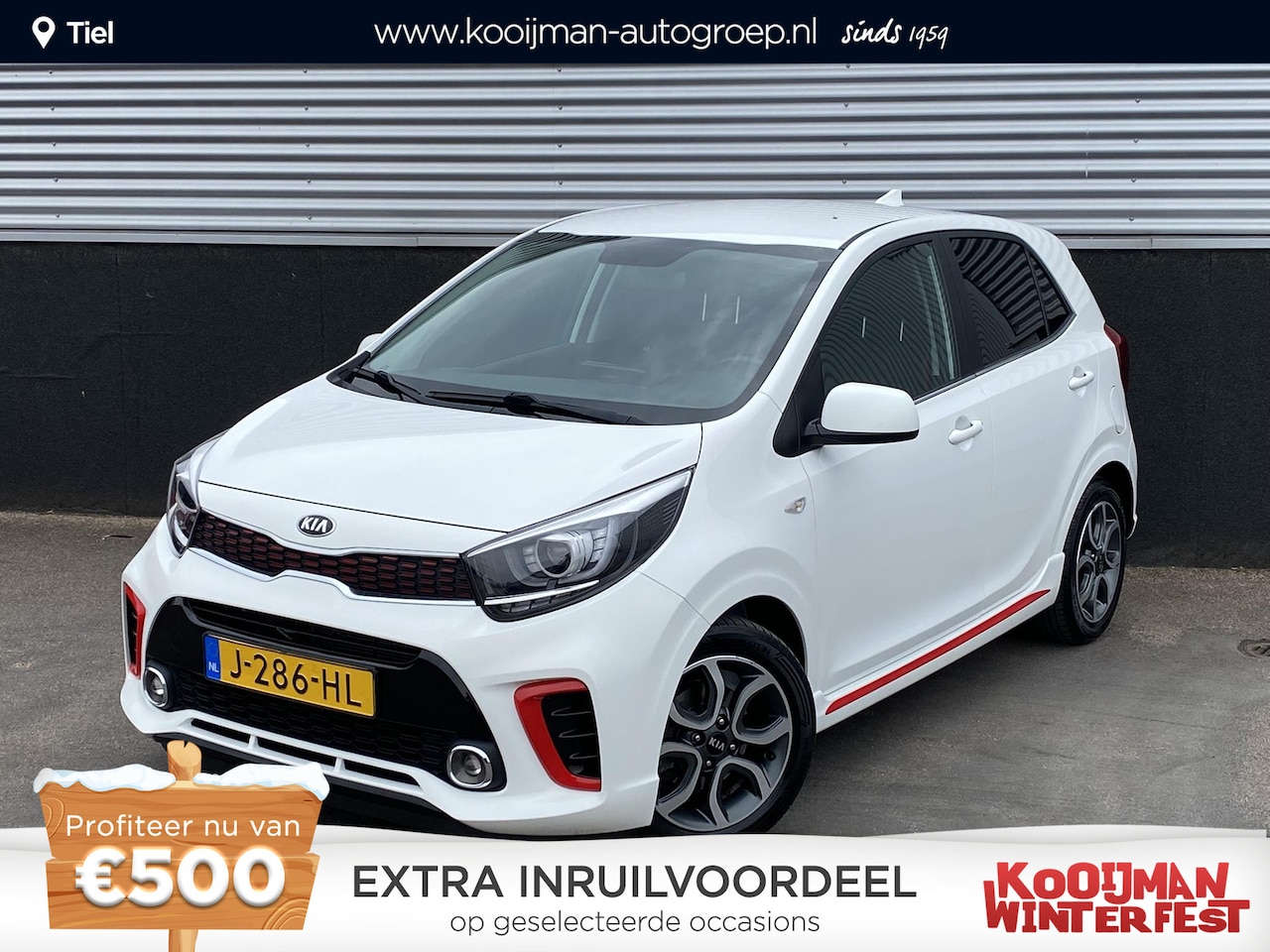 Kia Picanto - 1.0 MPi GT-Line Edition 1e eign. Nieuw geleverd en dealeronderhouden, Cruise control, navi - AutoWereld.nl