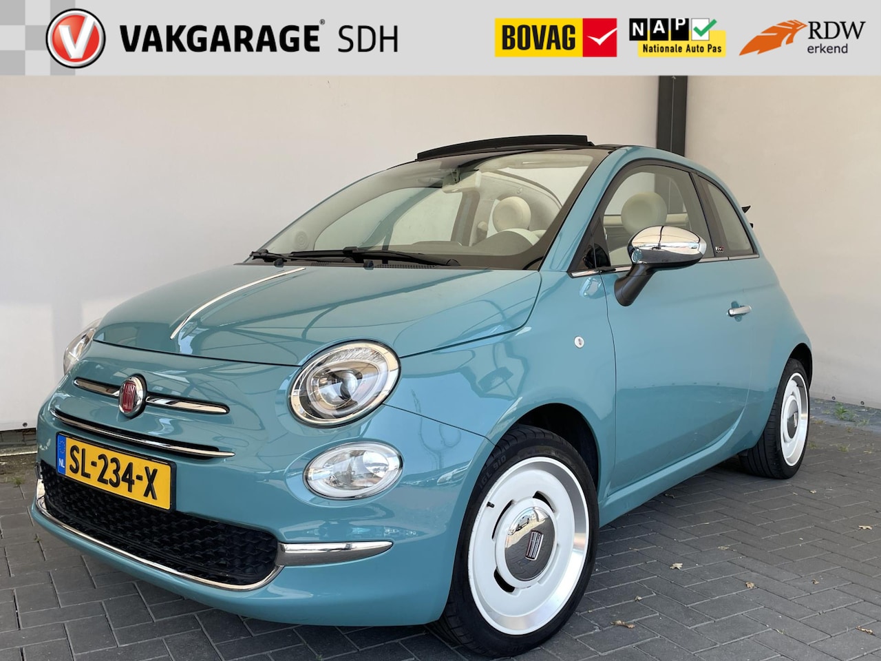 Fiat 500 C - 0.9 TwinAir Turbo Anniversario|Cabrio|Airco|Prachtige auto - AutoWereld.nl