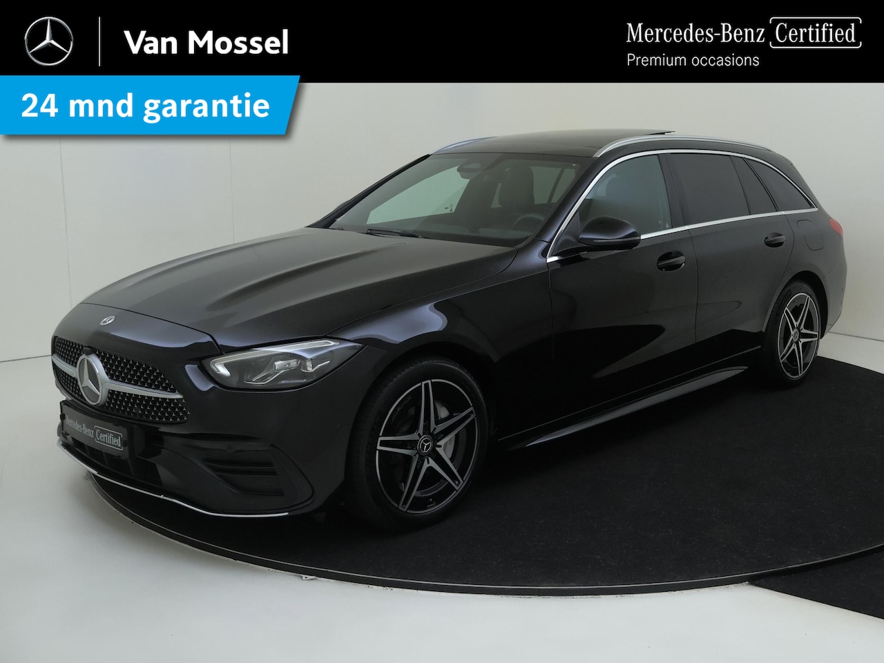 Mercedes-Benz C-klasse Estate - 300 e AMG Line Panoramadak / Privacy Glass / Parkeercamera / Artico Leder / Semi-Elektr. S - AutoWereld.nl