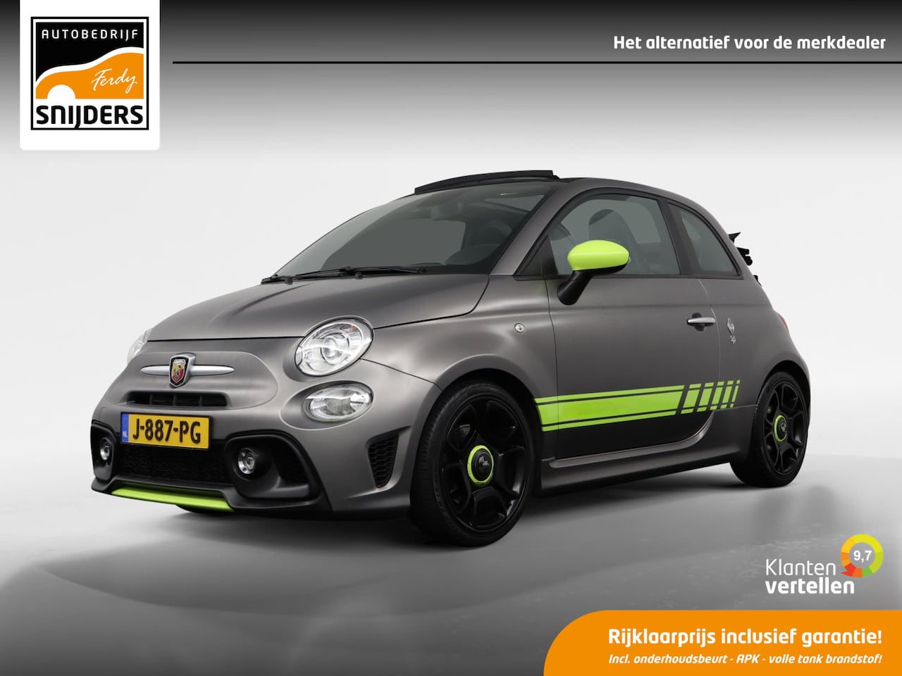Fiat 500 Abarth - 500C 1.4 T-Jet Abarth Turismo 70th Anniversary (1 of 200 - UNIEK) 165 PK LIMITED EDITION | - AutoWereld.nl