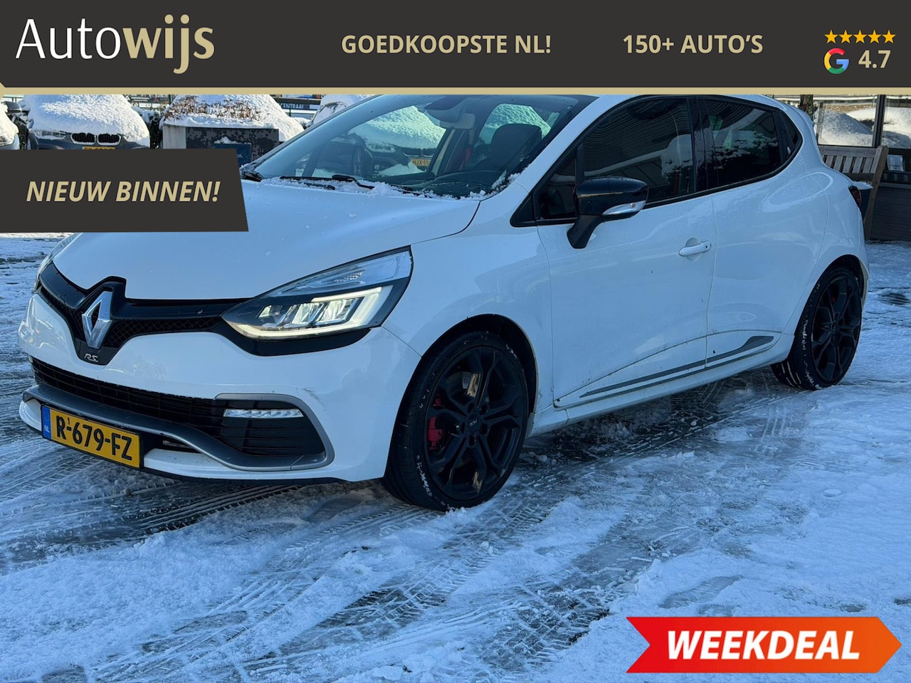 Renault Clio - 1.6 R.S.|LEDER|200PK|AUT|BASS REFLEX|NAVI|LED|CRUISE - AutoWereld.nl