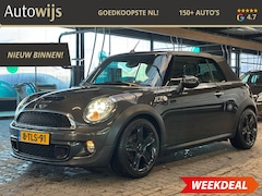 MINI Cabrio - 1.6 Cooper S|AUT|184PK|LEDER|CLIMA|NAVI|H&K|XENON|STOELVERW