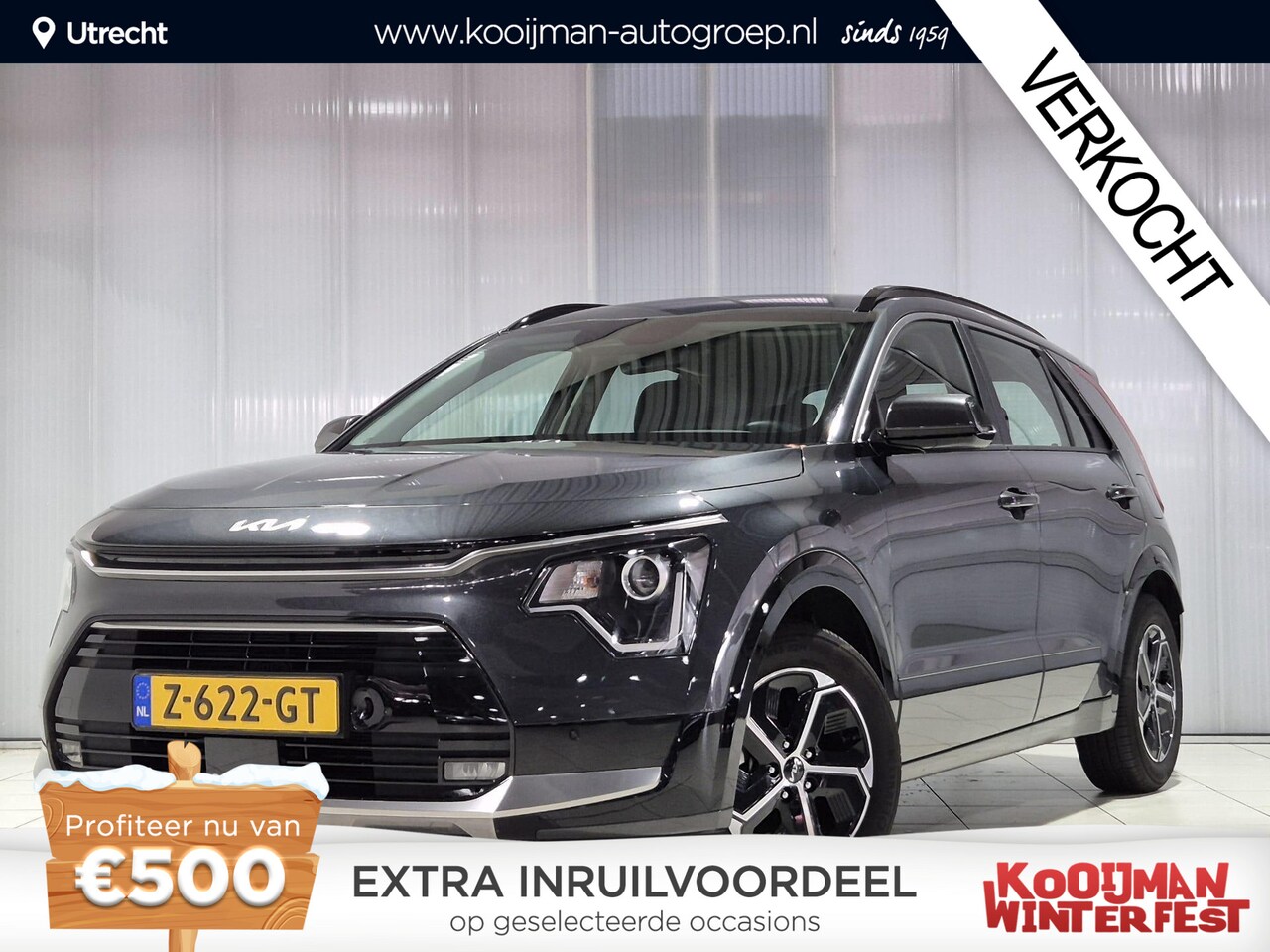 Kia Niro - 1.6 GDi Hybrid DynamicLine Apple Carplay/Android Auto, Navigatie, Camera. - AutoWereld.nl