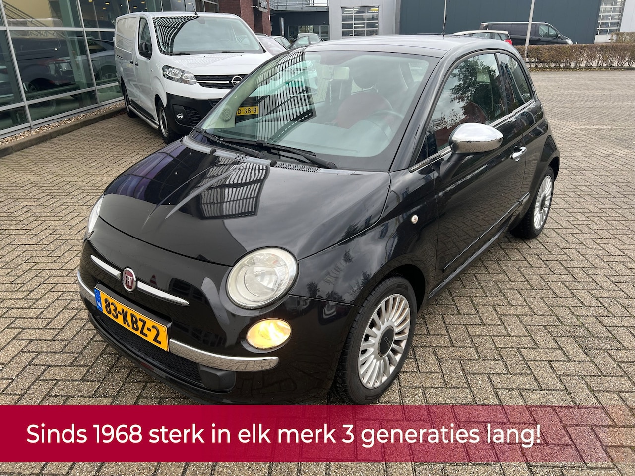 Fiat 500 - 1.2 Lounge AUTOMAAT! Panorama l Airco l LEER l MTF-stuur l Bleu and me l NL AUTO NAP l DEA - AutoWereld.nl