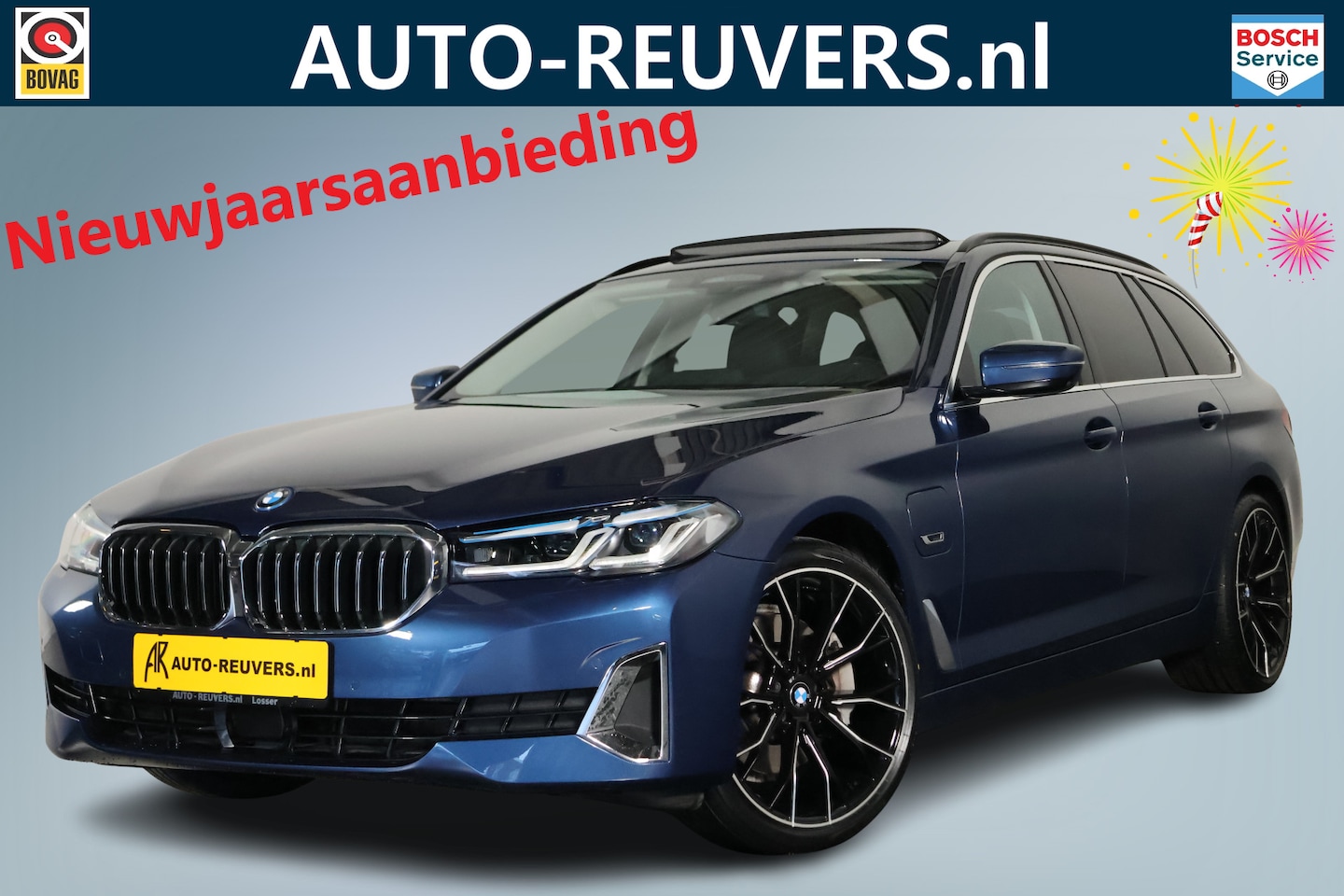 BMW 5-serie Touring - 530e xDrive LuxuryLine / Opendak / LaserLED / Co-Pilot / HUD - AutoWereld.nl
