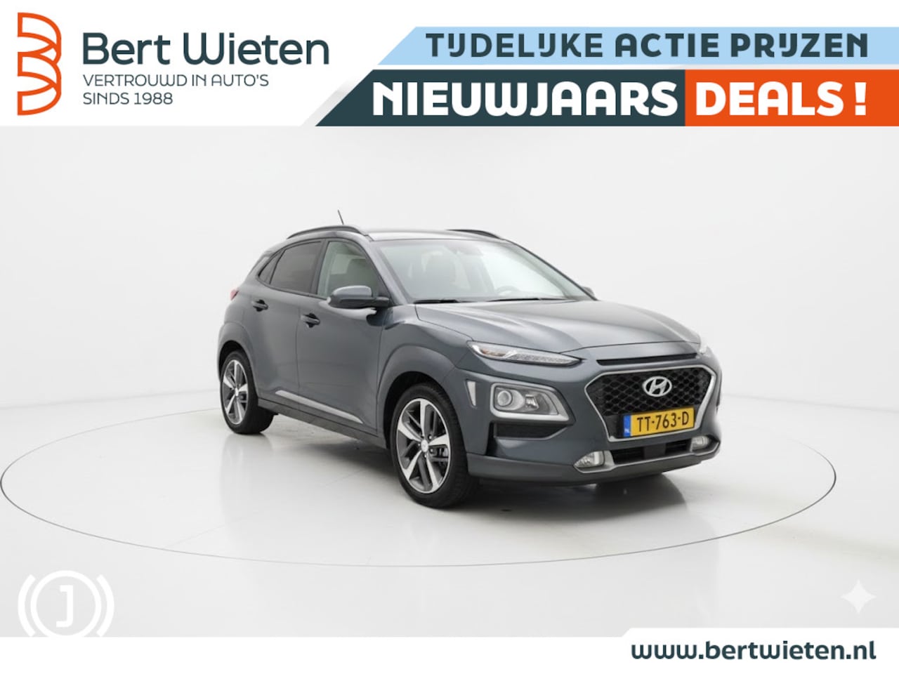 Hyundai Kona - 1.0T Premium | Trekhaak | Camera - AutoWereld.nl