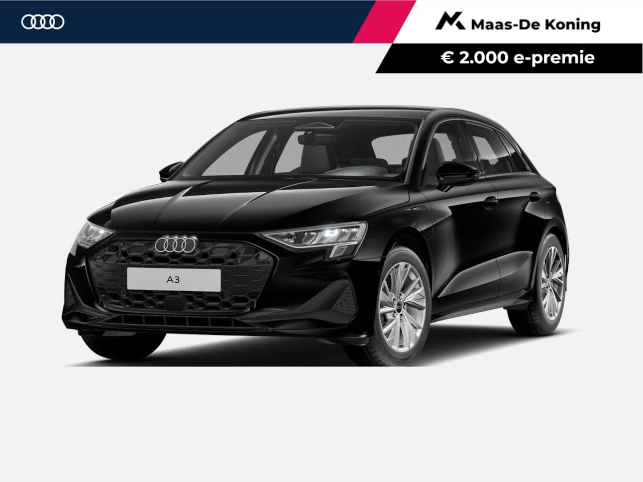 Audi A3 Sportback - 40 TFSI e Pro Line 204 PK · Sportstoelen zwarte stof · Lichtmetalen velgen 17 inch - AutoWereld.nl