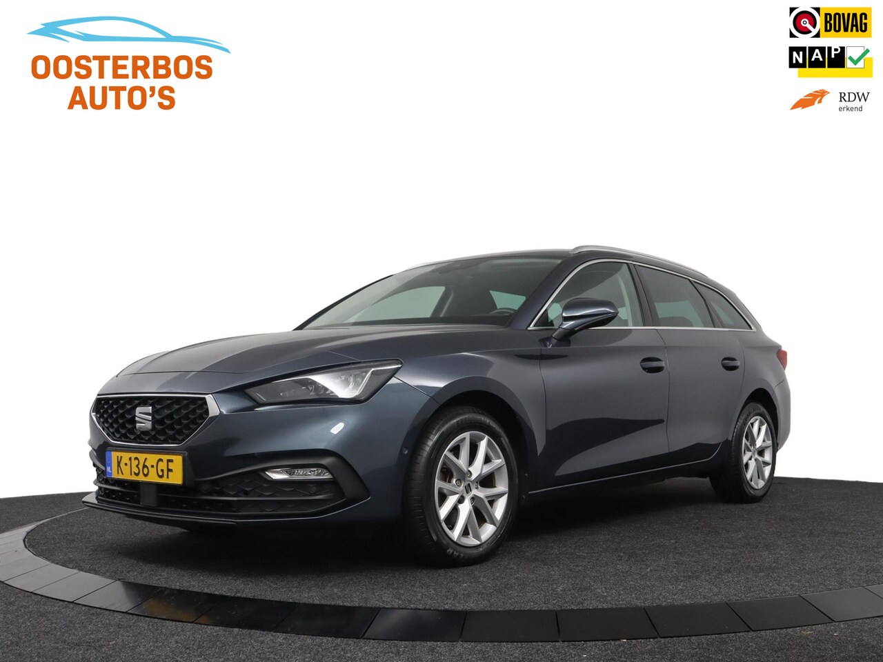 SEAT Leon Sportstourer - 1.5 TSI Style Launch Edition Camera/Ad.Cruise/Carplay/Navi/ECC - AutoWereld.nl