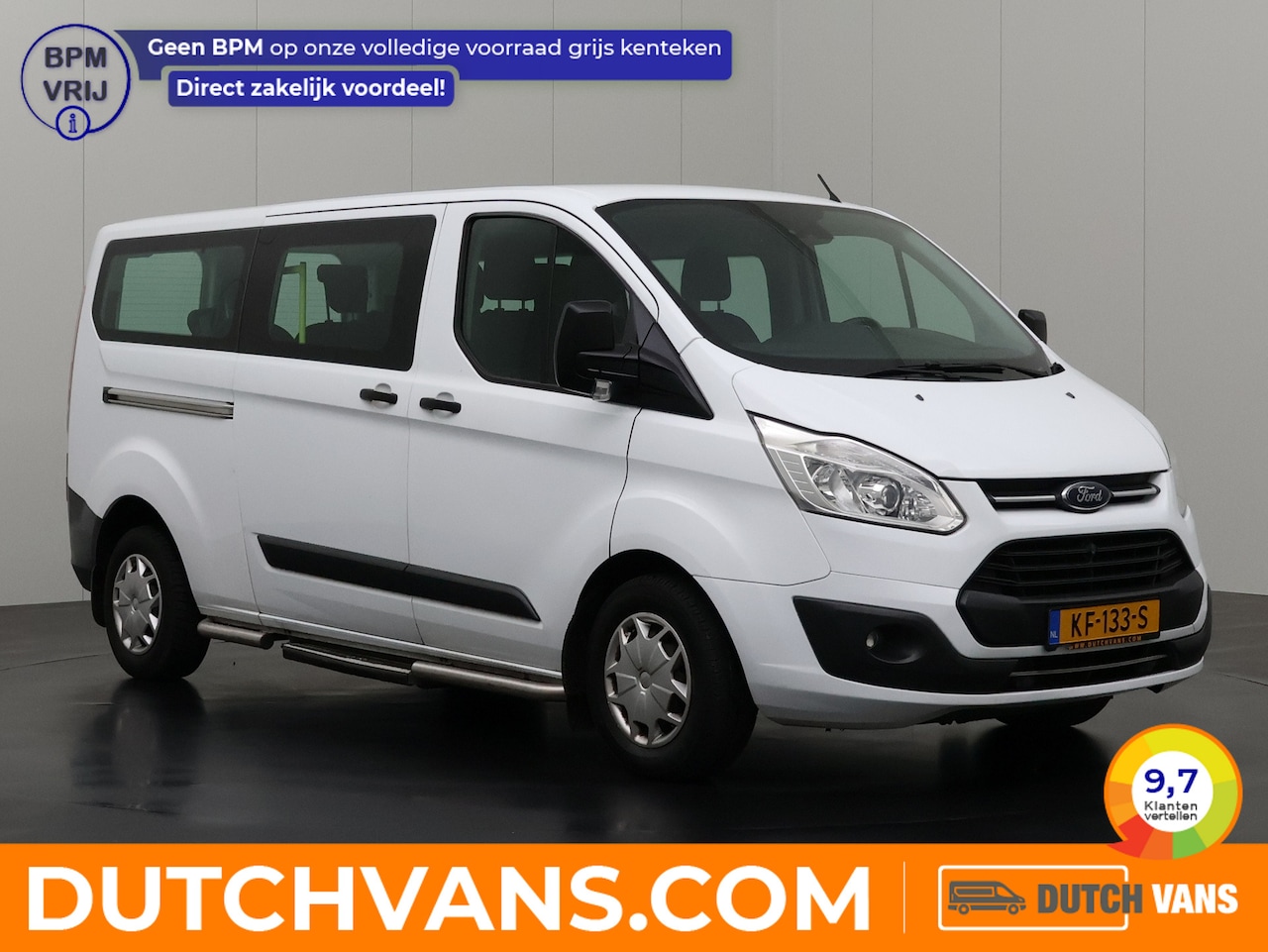 Ford Transit Custom - 2.0TDCI Lang Peronenbus | 8-Persoons | € 18.950,-- Incl BTW/BPM | Airco | Cruise | Camera - AutoWereld.nl