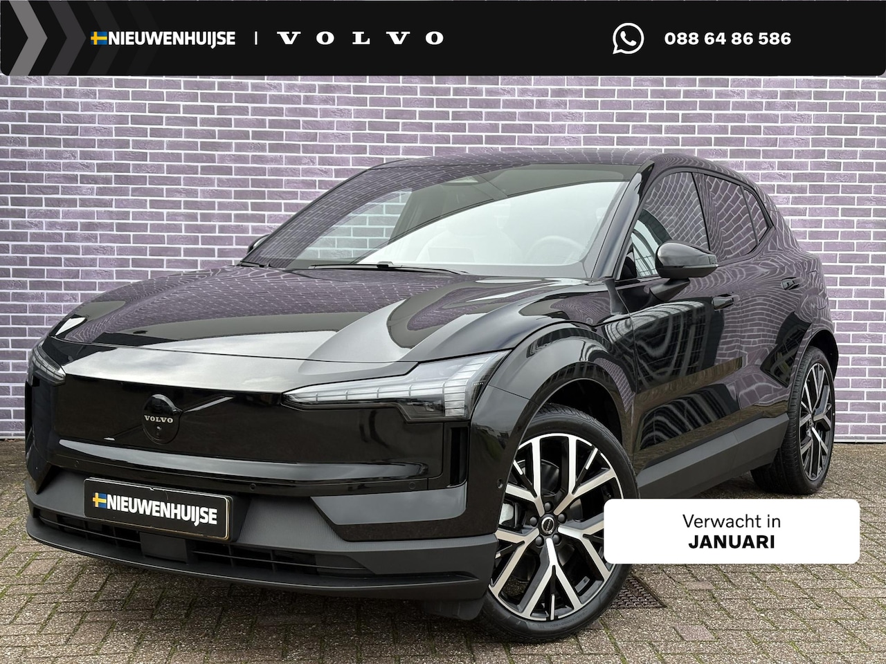 Volvo EX30 - Single Motor Ext Range Plus Black Ed Europa 69 kWh | Adaptive Cruise Control | Stoel + Stu - AutoWereld.nl