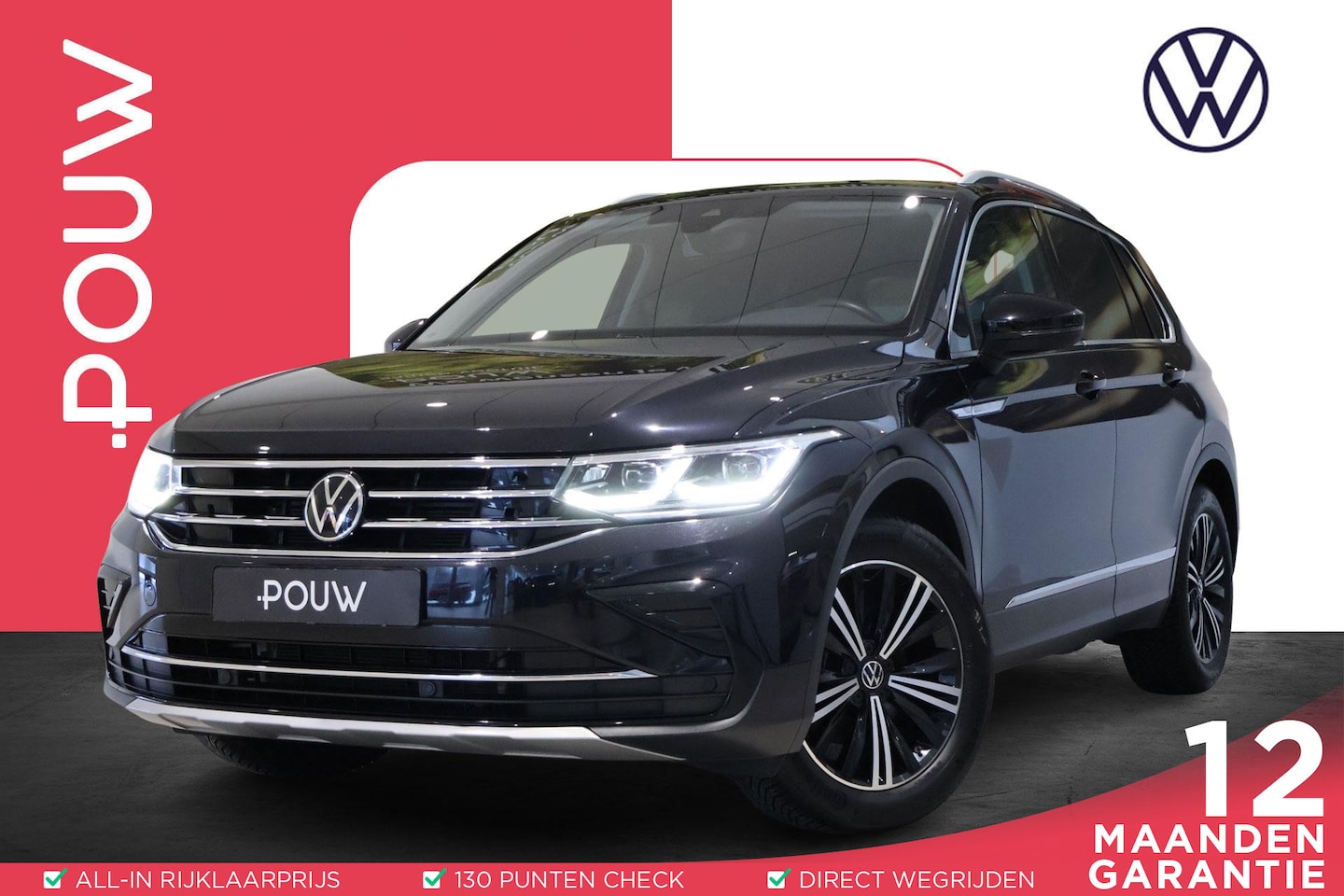 Volkswagen Tiguan - 1.5 TSI 150pk DSG Elegance | Trekhaak | Camera | Elek. Achterklep | Navigatie - AutoWereld.nl