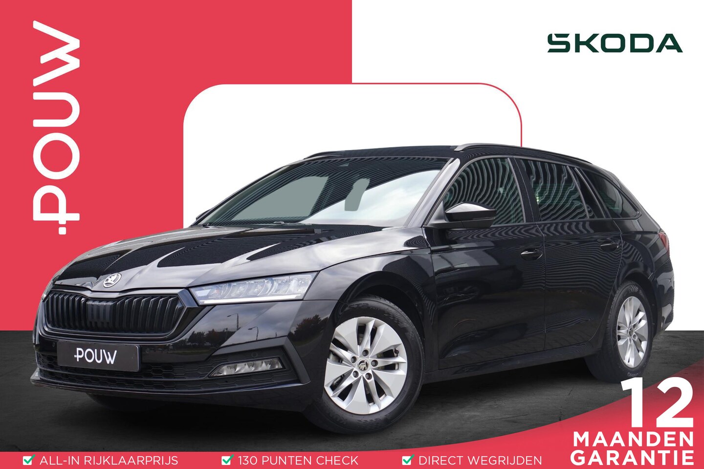 Skoda Octavia Combi - 1.0 TSI 110pk Sport Business | Stoel/ Stuurverwarming | Navi | Apple Carplay/ Android auto - AutoWereld.nl