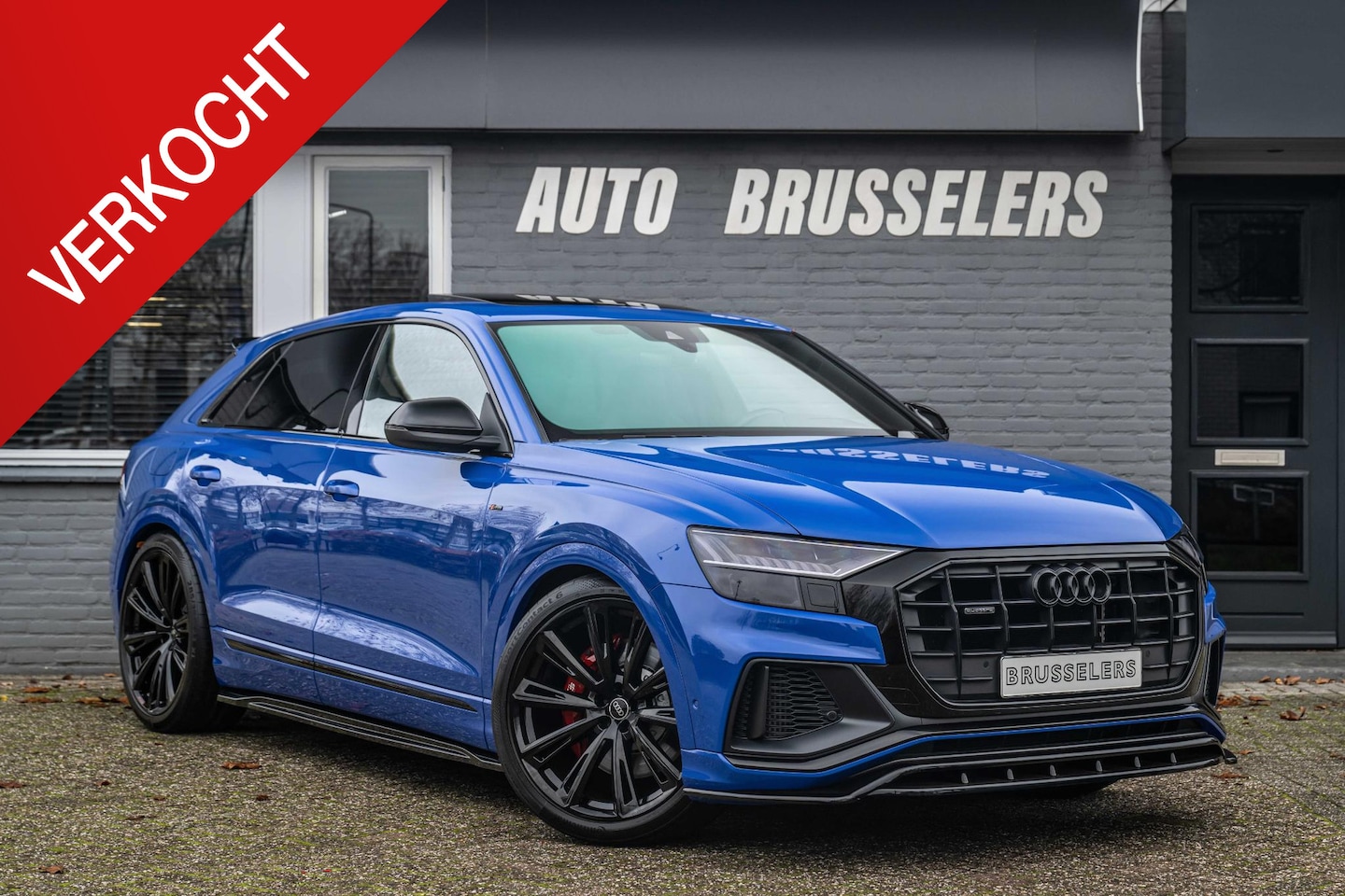 Audi Q8 - 55 TFSI e quattro Pro Line Advanced RS Nogaro Blauw Uniek !!!! - AutoWereld.nl