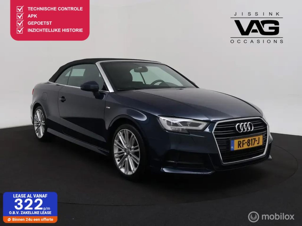 Audi A3 Cabriolet - 1.5 TFSI CoD Sport S Line Edition 1.5 TFSI CoD Sport S Line Edition - AutoWereld.nl