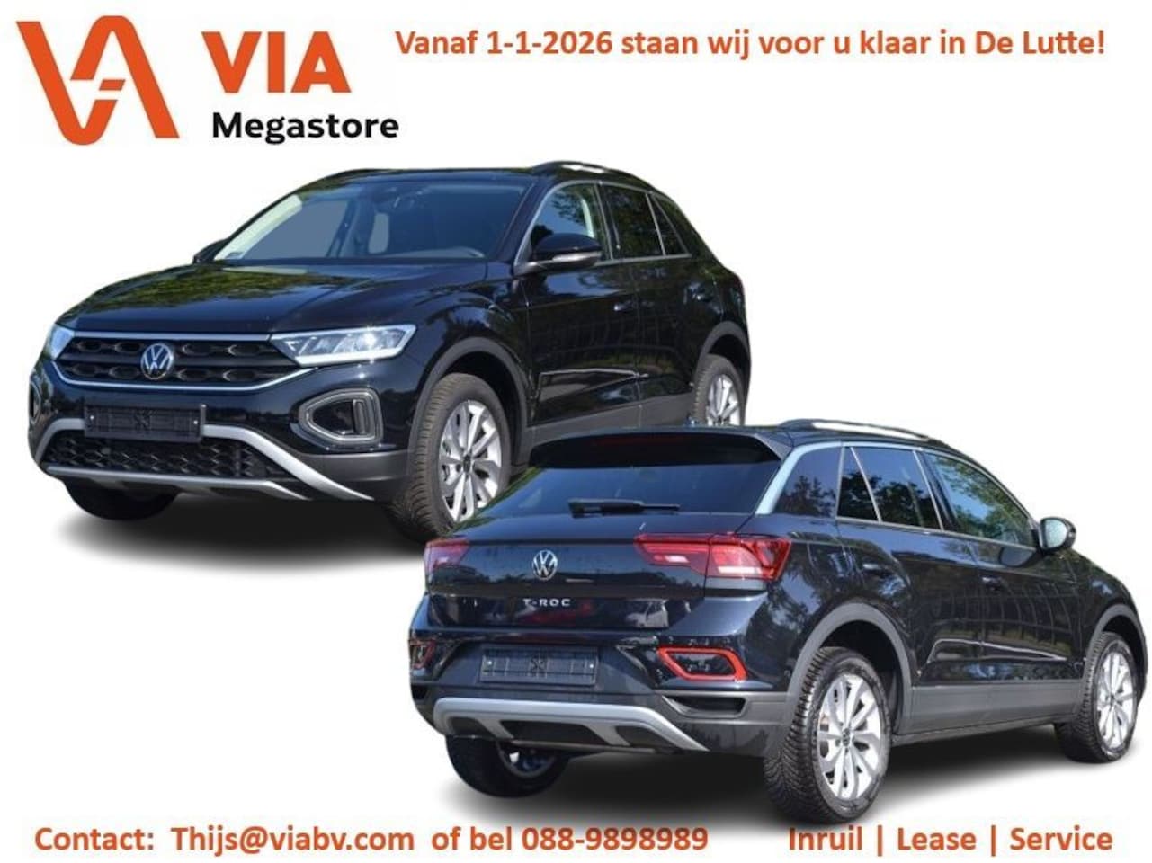 Volkswagen T-Roc - 1.5 Style Virtual Cockpit | Stoelverw. | Camera | App Connect | Navi DSG - AutoWereld.nl