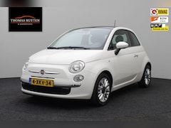 Fiat 500 - 0.9 TwinAir Turbo Lounge 2014 | Panoramadak | Airco | Lichtmetalen Velgen | Stuurwiel Bedi