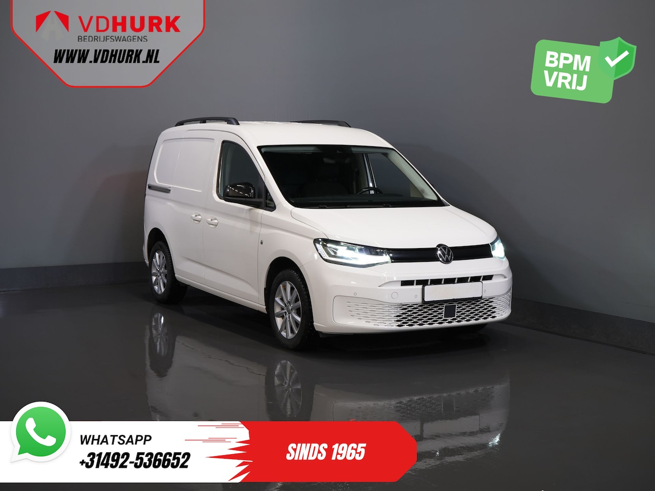 Volkswagen Caddy Cargo - 2.0 TDI 125 pk DSG Aut. LED/ Dealer Ond./ Standkachel/ Stoelverw./ Carplay/ Camera/ PDC/ L - AutoWereld.nl