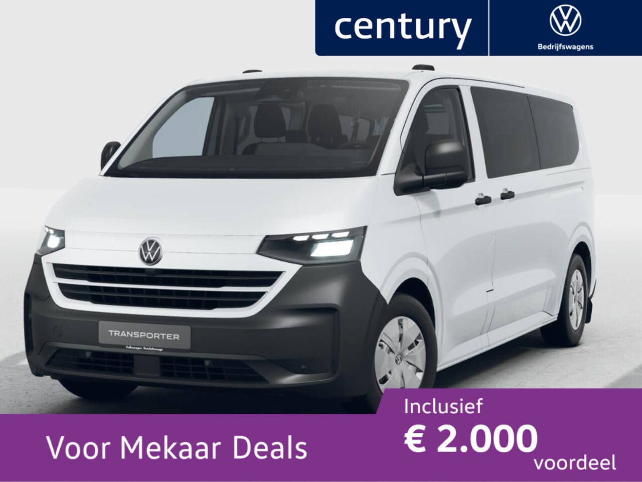 Volkswagen e-Transporter Kombi - Bedrijfswagens Life L2 Elektromotor 160 kW (218 pk) 3500 mm Elekt - AutoWereld.nl
